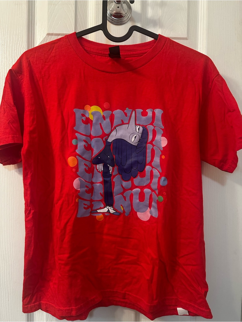 Gildan Red Kids Graphic Tee with Colorful Character Print